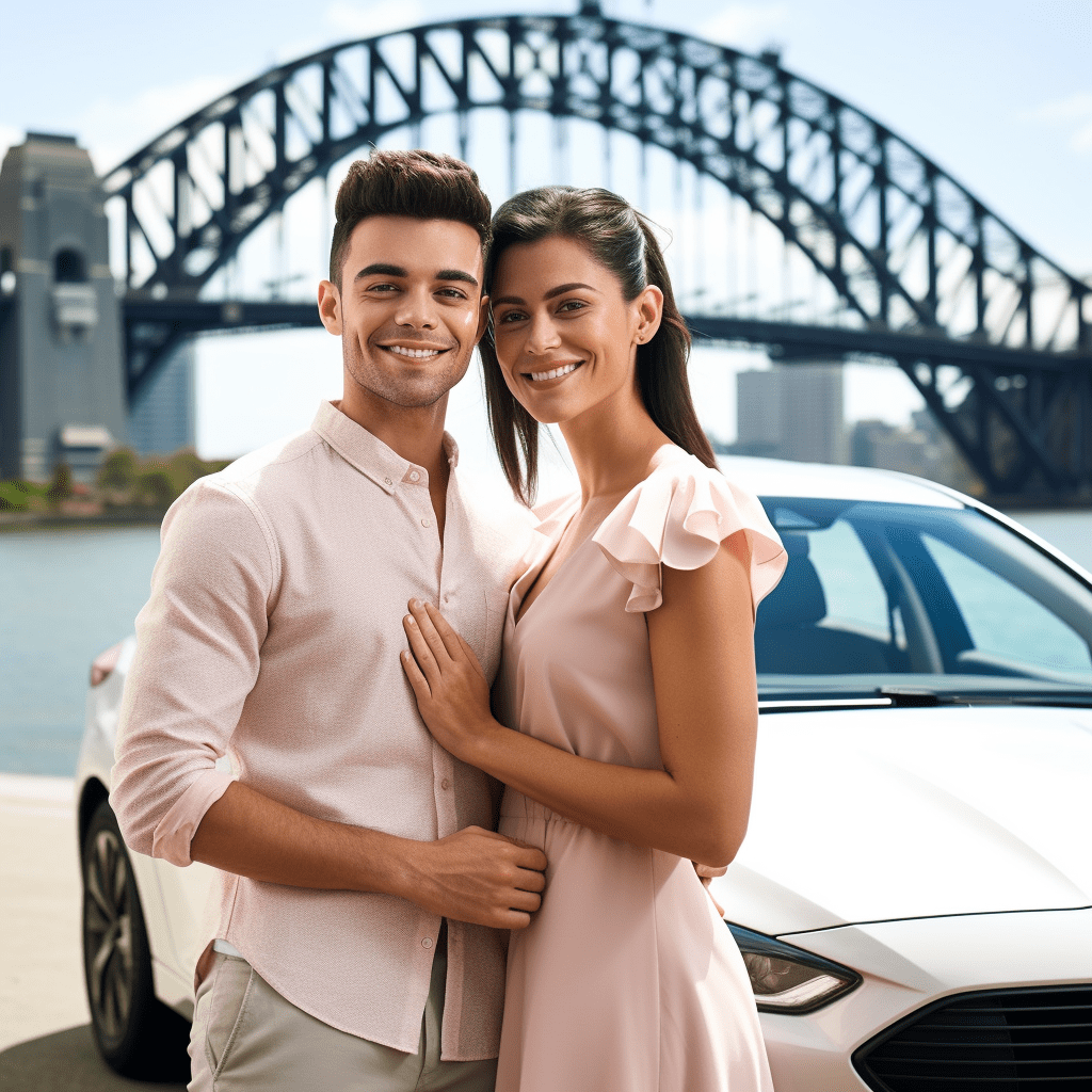 car finance in Sydney | couple in front of a ford focus