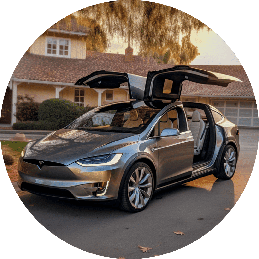 Grey Tesla Model X financed by Sydney Car Loans