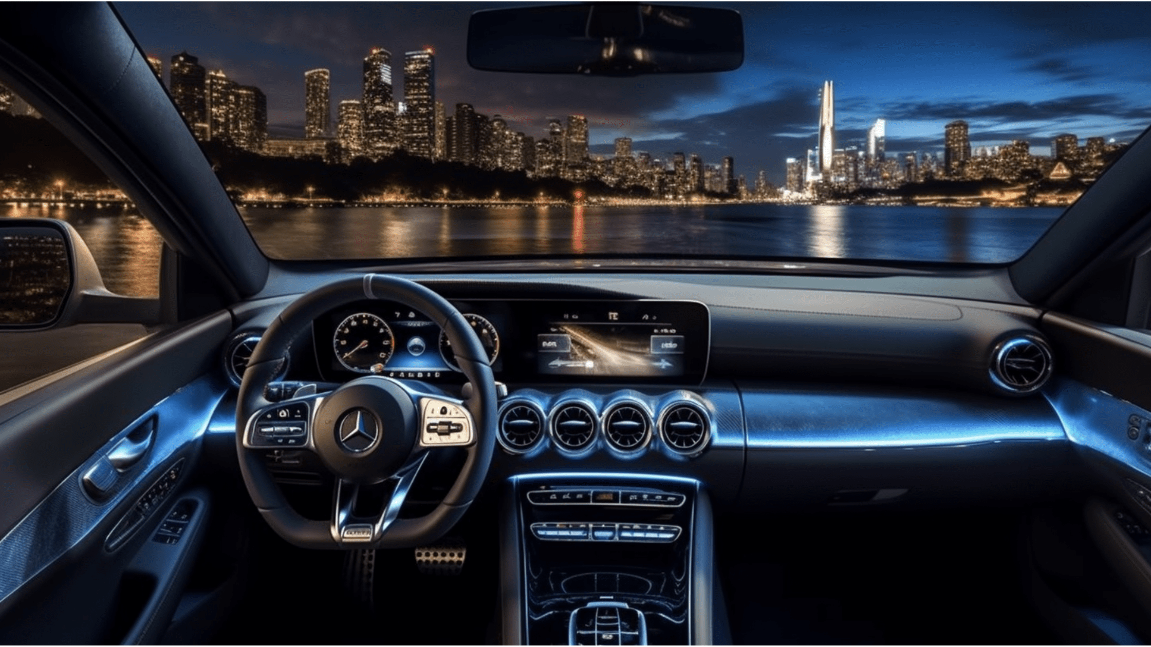 interior of a Mercedes EQ one of the top 10 electric cars in Sydney Australia in 2023