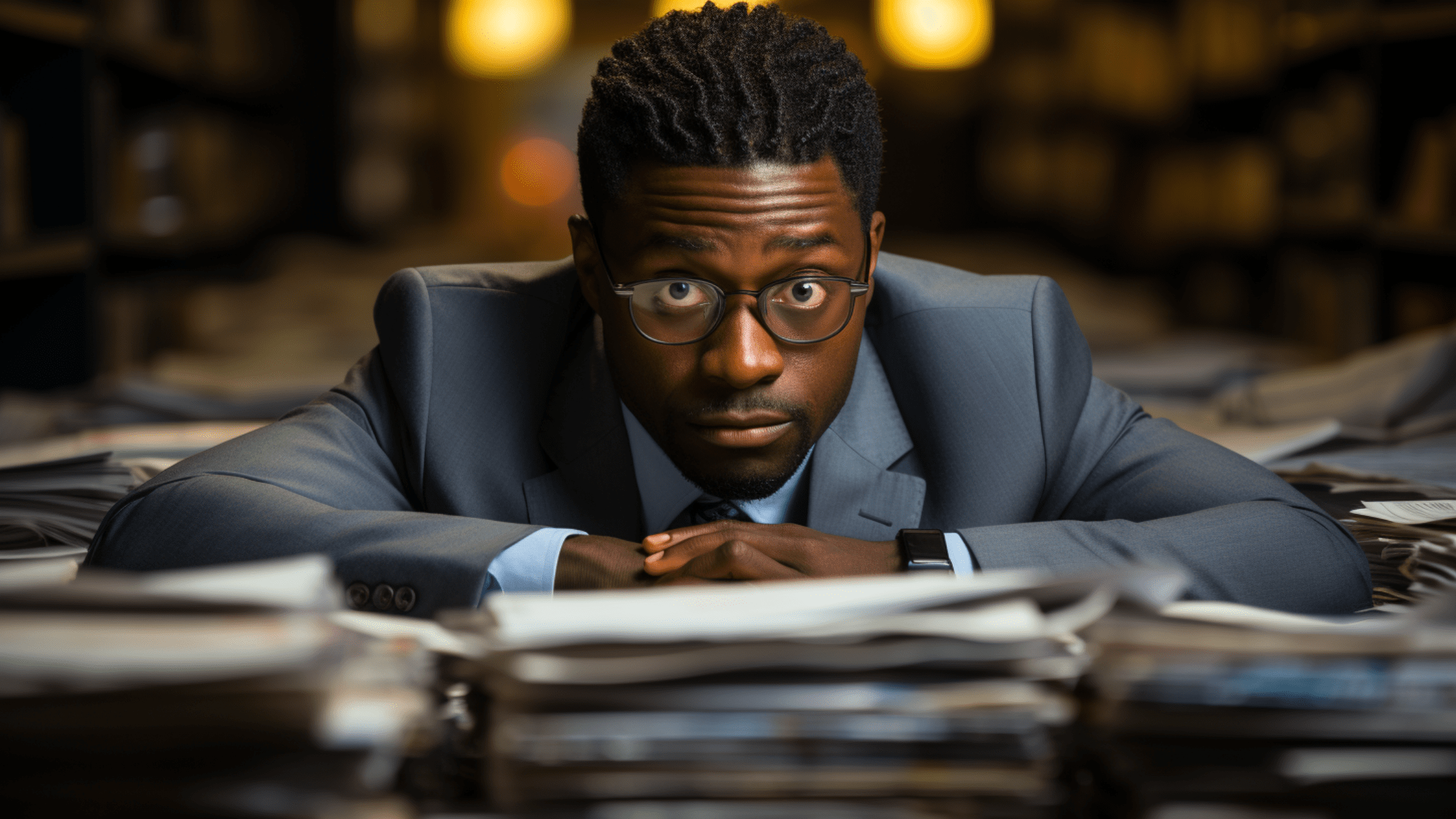 Accountant looking over paperwork of a car bought before tax time