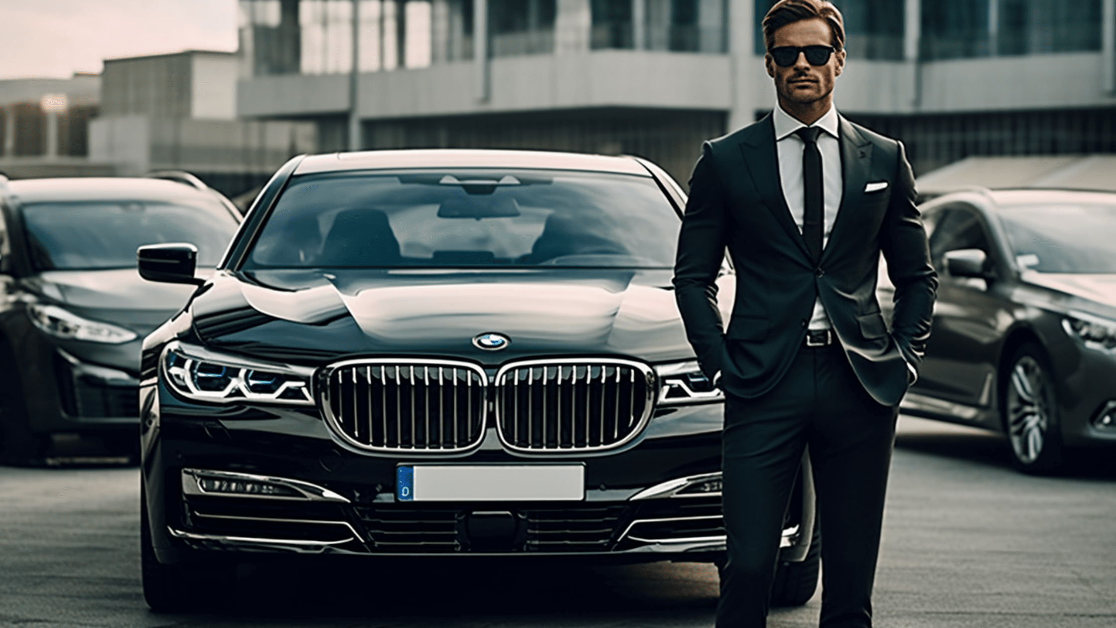 Business Executive in front of His Company Vehicle financed by Sydney Car Loans